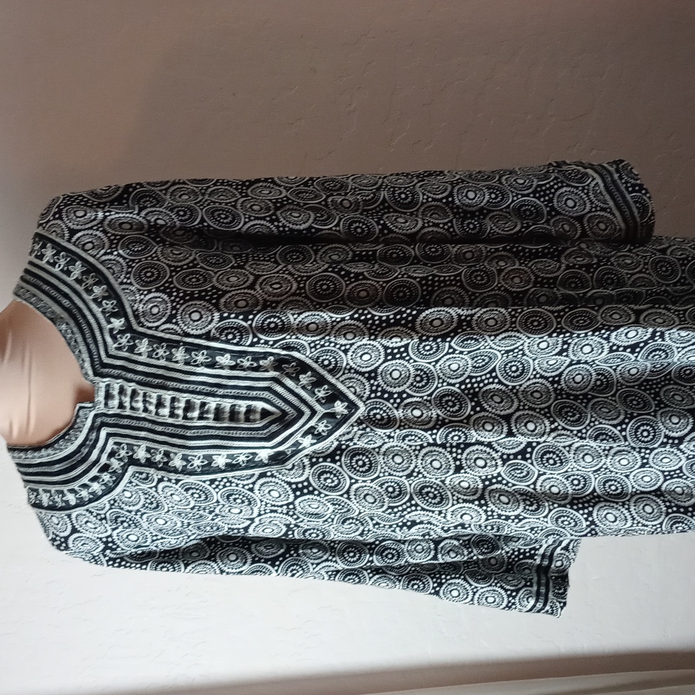 ASA Embroidered Kaftan Maxi Dress